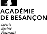 Logo en deuil de l'académie de Besançon